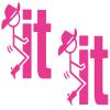 2 Pack - Redneck - Screw It - Funny | Decal Vinyl Sticker Graphics for Car Truck SUV Van Wall Window Laptop | 5.5" Width by 4.7" Height HGC3437.041 Pink view 1