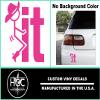 2 Pack - Redneck - Screw It - Funny | Decal Vinyl Sticker Graphics for Car Truck SUV Van Wall Window Laptop | 5.5" Width by 4.7" Height HGC3437.041 Pink view 2