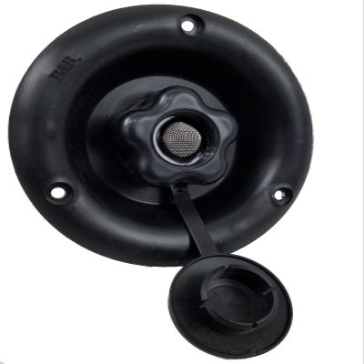 classAcustoms RV Trailer Camper City Fill Dish | Fresh Water Hose Connection | 321B3P Black | City Water Fill Dish Check Valve
