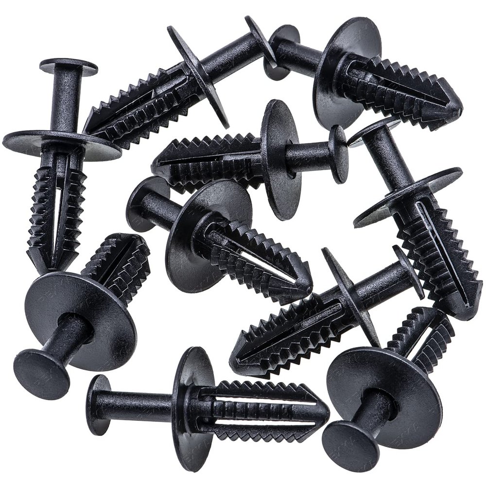 Rexka 10pcs Fender Liner Wheelhouse Liner Splash Shield Under Cover Bumper Cover Rivet Push Type Retainer Clip Fasteners for Mercedes Benz 124-990-04-92 C, CLK, CLS, E, M and R Class 1249900492
