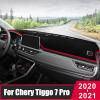 for Chery Tiggo 7 Pro 2015-2019 2020 2021 2022, Car Dashboard Cover Mat Sun Shade Avoid Light Pad Carpets Anti UV Accessories view 2