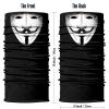Obacle Skull Face Mask Sun UV Dust Wind Protection Tube Mask Seamless Bandana Skeleton Face Mask for Men Women Bike Riding Motorcycle Cycling Biker Outdoor Festival (Men Black White Face Smile) view 3