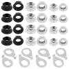 Mardatt 60Pcs M8 M9.5 M10 Bicycle Wheel Axle Nuts and Washer Assortment Kit Including Bike Hub Hex Flange Nuts, Front and Rear Wheel Hub Safety Washers Retaining Clips for Road Mountain Bike view 1