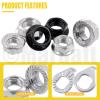 Mardatt 60Pcs M8 M9.5 M10 Bicycle Wheel Axle Nuts and Washer Assortment Kit Including Bike Hub Hex Flange Nuts, Front and Rear Wheel Hub Safety Washers Retaining Clips for Road Mountain Bike view 3