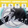 Mardatt 60Pcs M8 M9.5 M10 Bicycle Wheel Axle Nuts and Washer Assortment Kit Including Bike Hub Hex Flange Nuts, Front and Rear Wheel Hub Safety Washers Retaining Clips for Road Mountain Bike view 4