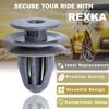 Rexka 10pcs Door Trim Panel Retainer Clip Gray Nylon for Honda Acura 91560-SP0-003 Accord Civic CR-V Odyssey view 4