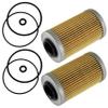 Caltric 2 Oil Filter with O-Rings Compatible with Sea-Doo Speedster 200 Twin 4-TEC 2003 2004 2005 2006 2007 view 1