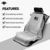Seat Armour Seat Protector Towel Police USA Flag Design Soft Machine Washable Car Seat Cover Towel Easy to Install, Multipurpose Car Seat Towel Gray view 3