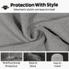 Seat Armour Seat Protector Towel Police USA Flag Design Soft Machine Washable Car Seat Cover Towel Easy to Install, Multipurpose Car Seat Towel Gray view 4