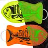 Fuprosico 2 Pack Boat Key Float, Glow in the Dark Floating Keychain for 5-6 Boat Keys,100% Waterproof Key Floats,Strong Buoyancy,Floating Key Ring,Green & Orange view 1