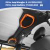 RT-TCZ Roof Speaker Trim for Jeep Wrangler JL JLU 20182023 & Gladiator JT 20202023, Orange ABS Top Speaker Cover Interior Accent, Peel and Stick Installation (2PCS) view 4
