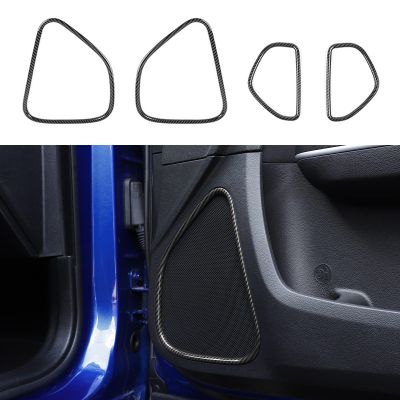 JWWY Speaker Audio Roof HornTrim for 2015-2022 Dodge Charger Red Accessories Carbon Fiber 4PCS