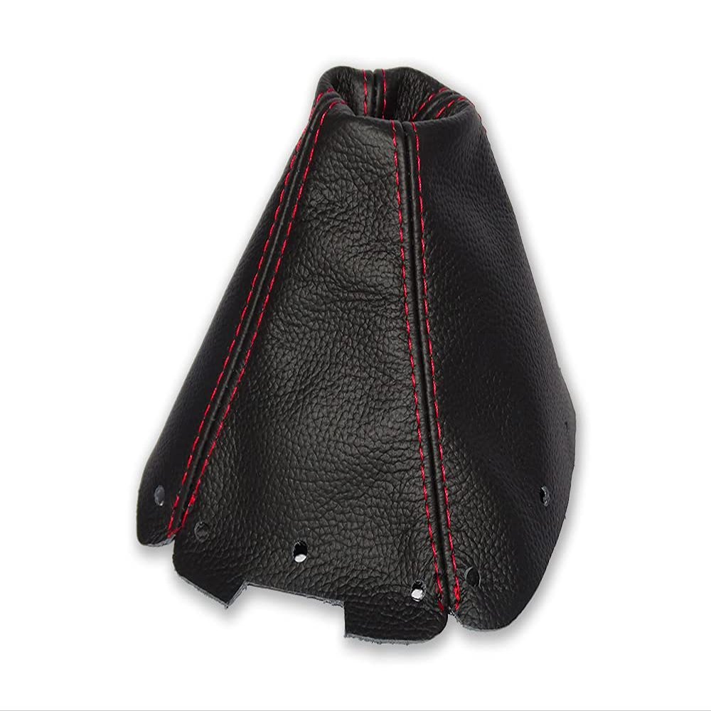 The Tuning-Shop Ltd Compatible with Shift Boot for Mazda MX-5 Miata 1998-2005 Leather Red Stitching