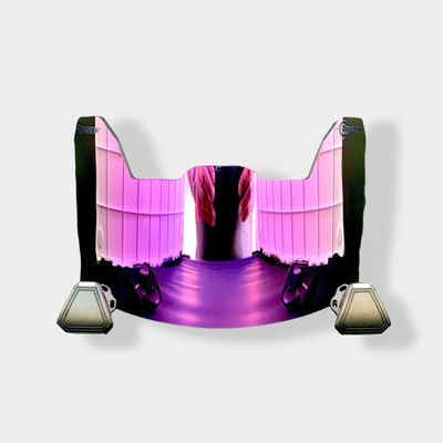 Precision Revo Amethyst Grape Football Helmet Visor // Fits Kids, Youth & Adult Helmets // Eye Protection for Helmet and Facemask // Dark Tinted Visor (Revo Amethyst Grape)