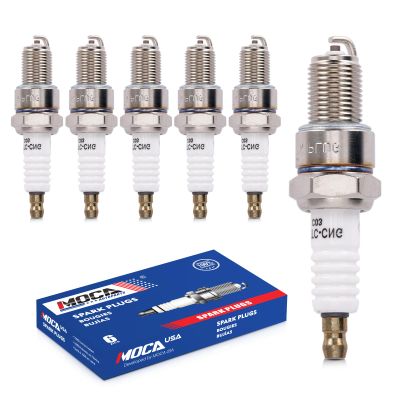 MOCA 6Pcs Spark Plugs 7131 Fit 71-93 for Volkswagen Rabbit/Quantum, 76-95 for Volvo 740/244, 87-84 for Saab 99/900, 64-76 for BMW 2002/1600, 70-83 for Datsun 710/260Z 0.6L-6.3L