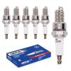 MOCA 6Pcs Spark Plugs 7131 Fit 71-93 for Volkswagen Rabbit/Quantum, 76-95 for Volvo 740/244, 87-84 for Saab 99/900, 64-76 for BMW 2002/1600, 70-83 for Datsun 710/260Z 0.6L-6.3L view 1