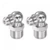 uxcell 201 Stainless Steel 90 Degree Grease Fitting M10 x 1mm Thread Hydraulic Grease Fitting Accessories, 2Pcs view 1