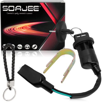 SOAJEE Ignition Key Switch Compatible with Polaris 0453415 Phoenix 200 2005-2022 Sawtooth 200 2006 ATV