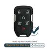 GFDesign 2Pcs Silicone 6 Buttons Key Fob Cover Remote Case Keyless Protector Compatible with Chevrolet Chevy Tahoe Suburban GMC Yukon XL Yukon HYQ1AA 13508280 13508278 (Black & Blue) view 2