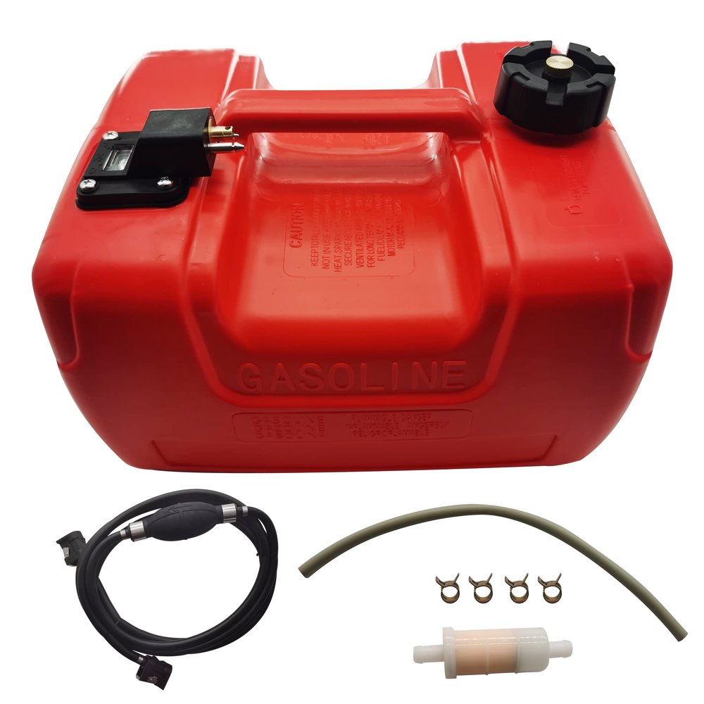 DEF Portable Boat Fuel Tank 12L 3 Gallon Marine Portable Fueling Tank Replacement for Marine Outboard Motor Fuel Tank