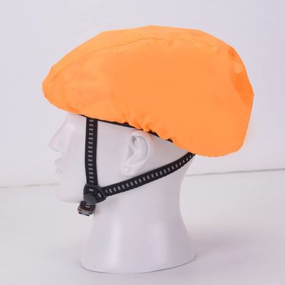 WLDOCA Universal Bike Helmet Cover Unisex Helmet Dustproof Cover Road Bicycle Oxford Cloth Helmet Rain Cover,Orange