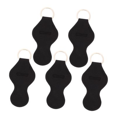 Beavorty 5pcs Neoprene Lipstick Keychains Portable Lipstick Protectors Decorative Cover Lightweight and Convenient for Travel for Daily Use and Bag Decoration