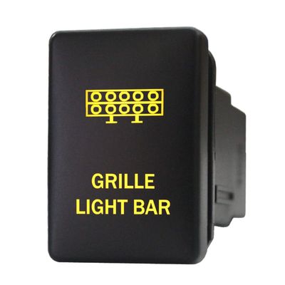 12V 3A ON-Off Push Button Switch 9C36O Grille Light BAR Dual LEDs Amber for Toyota RAV4 Tacoma Tundra Highlander 4Runner Sequoia etc