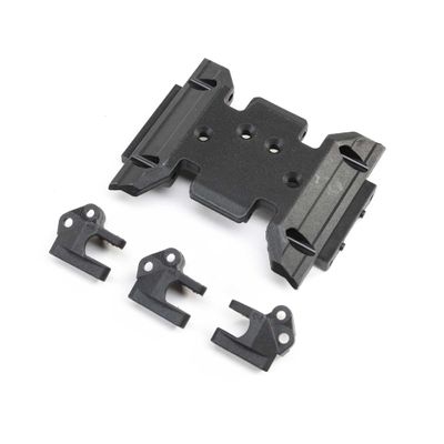 Axial Skid Plate & Upper Link Mounts: SCX10 III BC, AXI231047
