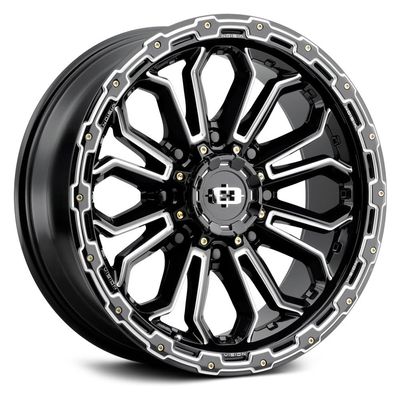 Vision 405 Korupt 18x9 8x170 +12mm Black/Milled Wheel Rim 18" Inch