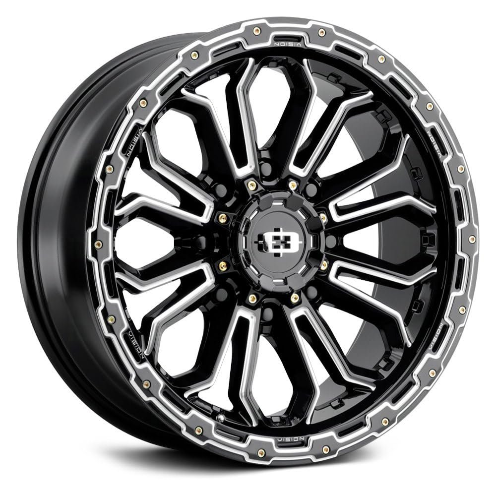 Vision 405 Korupt 18x9 8x170 +12mm Black/Milled Wheel Rim 18" Inch