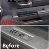 Car Window Lift Switch Button Panel Cover Trim Accessories for Toyota Tundra 2022-2024 with Sequoia 2023 2024 view 3