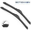3pcs Wipers for Kia Soul 2010-2016 2017 2018 2019, Kia Sorento 2011-2015, Original Equipment Automotive Replacement Windshield Wiper Blades- 24"/20"/11" (Pack of 3) J- HOOK view 2
