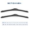 3pcs Wipers for Kia Soul 2010-2016 2017 2018 2019, Kia Sorento 2011-2015, Original Equipment Automotive Replacement Windshield Wiper Blades- 24"/20"/11" (Pack of 3) J- HOOK view 3