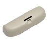 Car Glasses Storage Box Car Glasses Case Sun Glasses Holder Sunglasses Box, for Audi A4 B8 B9 A3 8V Q3 Q5 Q7 Q2 A6 2013-2021,Beige view 1