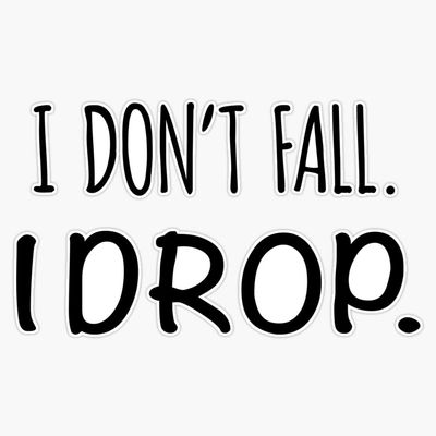 MAGNET Aerial Silks Drop Shirt - Black text Magnet Vinyl Magnetic Sticker 20 mil - Size 5"