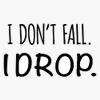 MAGNET Aerial Silks Drop Shirt - Black text Magnet Vinyl Magnetic Sticker 20 mil - Size 5" view 1