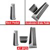 Auto Stainless Steel Pedals Car Pedal Cover Gas Brake Pedale Protection Cover Parts, for Infiniti Q50 50L 2013-2021,at with Rest view 2