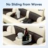 Marinexplore Pontoon Cup Holder,Boat Seat Cup Holder,Double Drink Holder,Portable Cup Beverage Mobile Phone Holders for Pontoon Boat Sofa,RV Couch,Car Back Seat (Beige) view 4