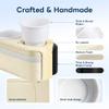 Marinexplore Pontoon Cup Holder,Boat Seat Cup Holder,Double Drink Holder,Portable Cup Beverage Mobile Phone Holders for Pontoon Boat Sofa,RV Couch,Car Back Seat (Beige) view 3