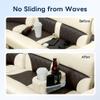 Marinexplore Pontoon Cup Holder,Boat Seat Cup Holder,Double Drink Holder,Portable Cup Beverage Mobile Phone Holders for Pontoon Boat Sofa,RV Couch,Car Back Seat (Beige) view 4