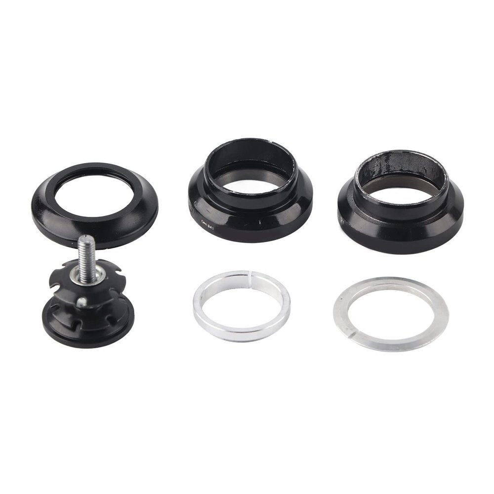Risk Aluminum Alloy 34mm Bicycle Bike Headset for 28.6mm Straight Steerer Fork Bearing (Black),Heavy Duty Headset Top Cap Bearings, Heavy Duty Headset Top Cap Bearings, Risk AluminumBike Headset