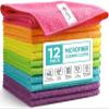 Orighty Microfiber Cleaning Cloth Pack of 12, Microfiber Towels for Cars, Highly Absorbent Car Cleaning Supplies, Lint Free Cloths Clean Rags for Car Care, House, Kitchen, 12x11 inch view 1
