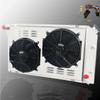 4 Row Aluminum Radiator Compatible with Chevy Corvette C3 1977-1982 5.0L 5.7L V8 350 305 w/Shroud Fans Wiring Harness kit view 1