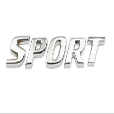 HHLOU Sport Letter Emblem Trunk Lid Rear Logo Badge Fits Honda Accord Civic 2017-2023 (Silver)