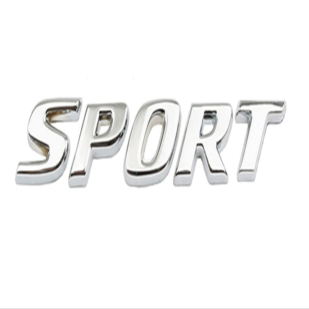 HHLOU Sport Letter Emblem Trunk Lid Rear Logo Badge Fits Honda Accord Civic 2017-2023 (Silver)
