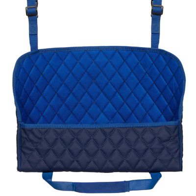 LL LLSW SHOP Car Net Pocket Handbag Holder, Universal Storage Car Organizer Barrier Fit With Pet & Kids, Purse Holder for Console Front, Between Seats Back Storage Organizer for Car Accessories (Blue)