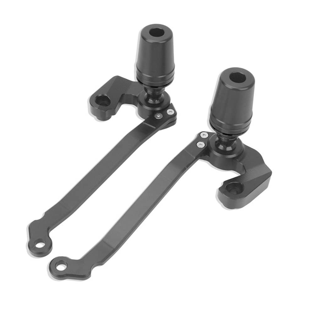 Acc-Creativity Motorcycle CNC Aluminum Engine Crash Guard Case Frame Sliders Protector Falling Protection Compatible with Aprilia RS660 2021-2022 (Style 03, Black)