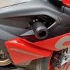 Acc-Creativity Motorcycle CNC Aluminum Engine Crash Guard Case Frame Sliders Protector Falling Protection Compatible with Aprilia RS660 2021-2022 (Style 03, Black) view 2