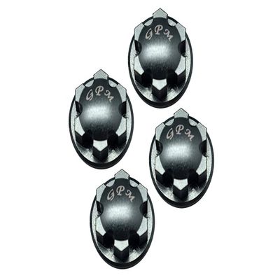 GPM 4Pc Set Upgrades Aluminum 6061-T6 Wheel Lock for 1/8 4Wd Sledge Monster Truck 95076-4 Rc Cars (Gray)