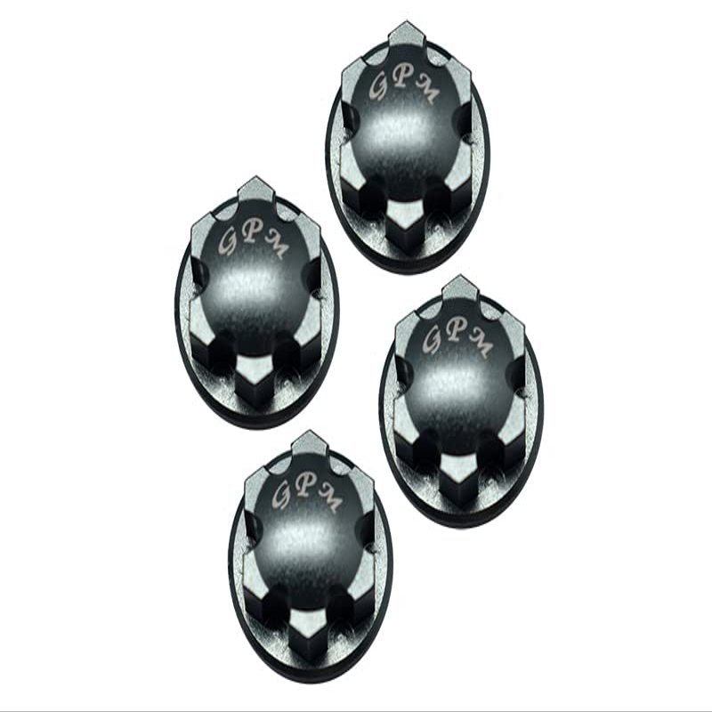 GPM 4Pc Set Upgrades Aluminum 6061-T6 Wheel Lock for 1/8 4Wd Sledge Monster Truck 95076-4 Rc Cars (Gray)